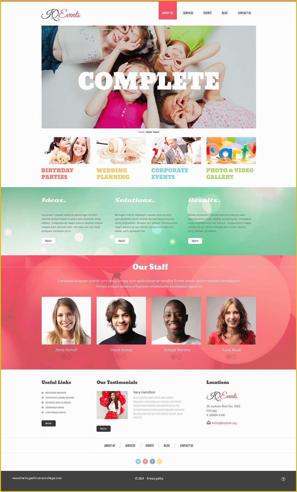 Event Website Template Free Of event Planner Responsive Wordpress theme