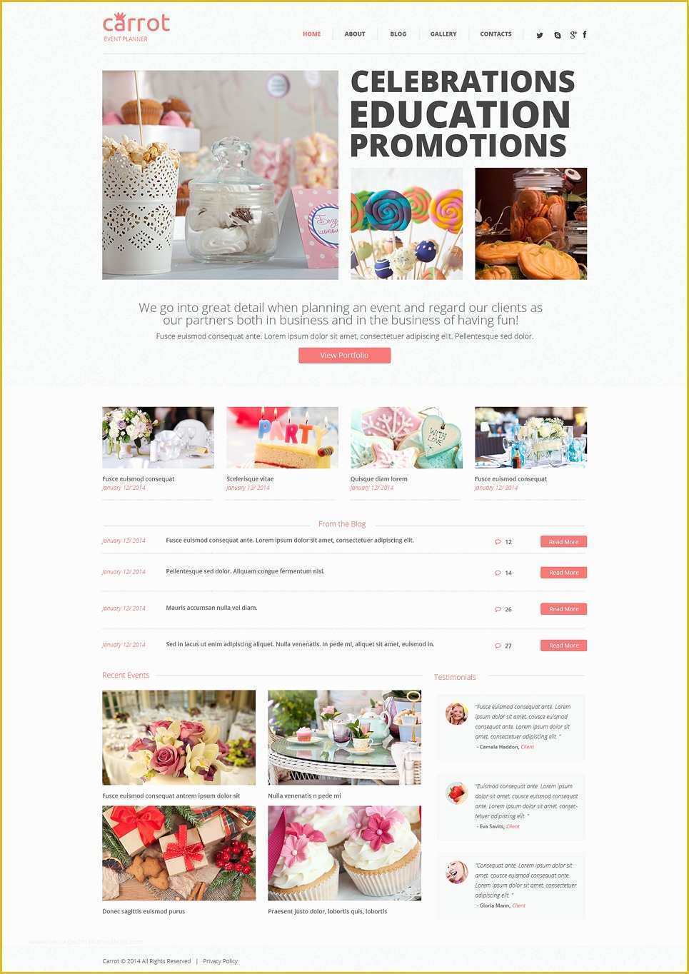 Event Website Template Free Of event Planner Wordpress theme