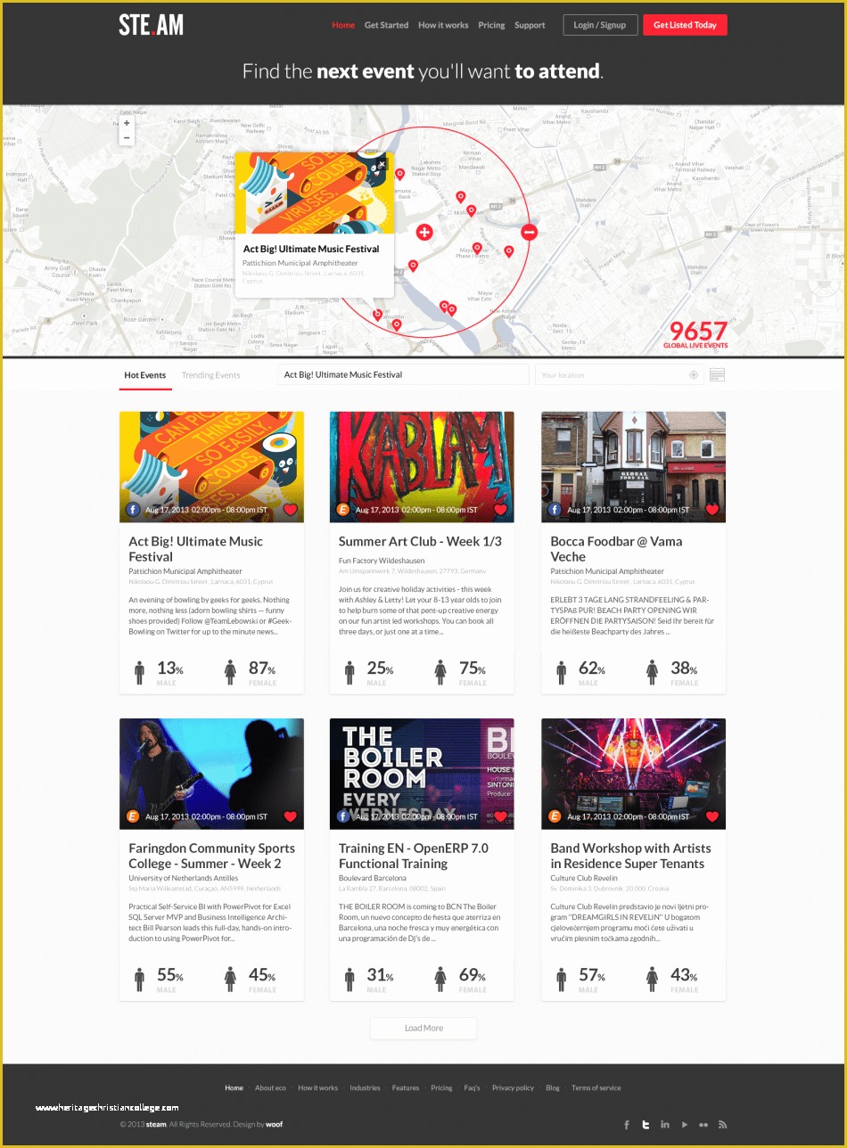 Event Website Template Free Of events Listing Website Template Freebies Fribly
