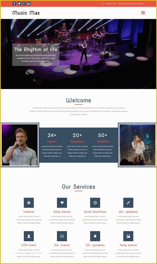 Event Website Template Free Of Free event Bootstrap Template List Of Best Quality HTML5