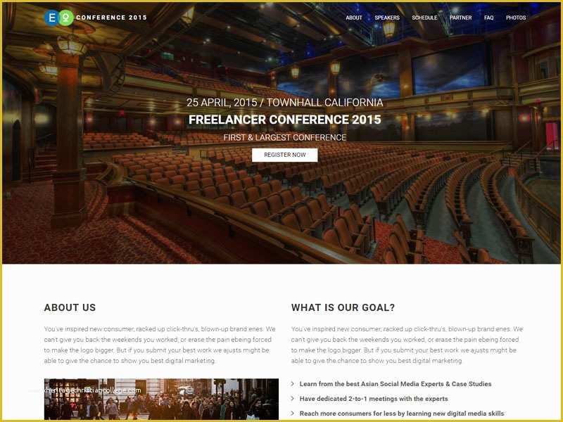 Event Website Template Free Of Free Responsive event Website Bootstrap HTML5 Template In 2017