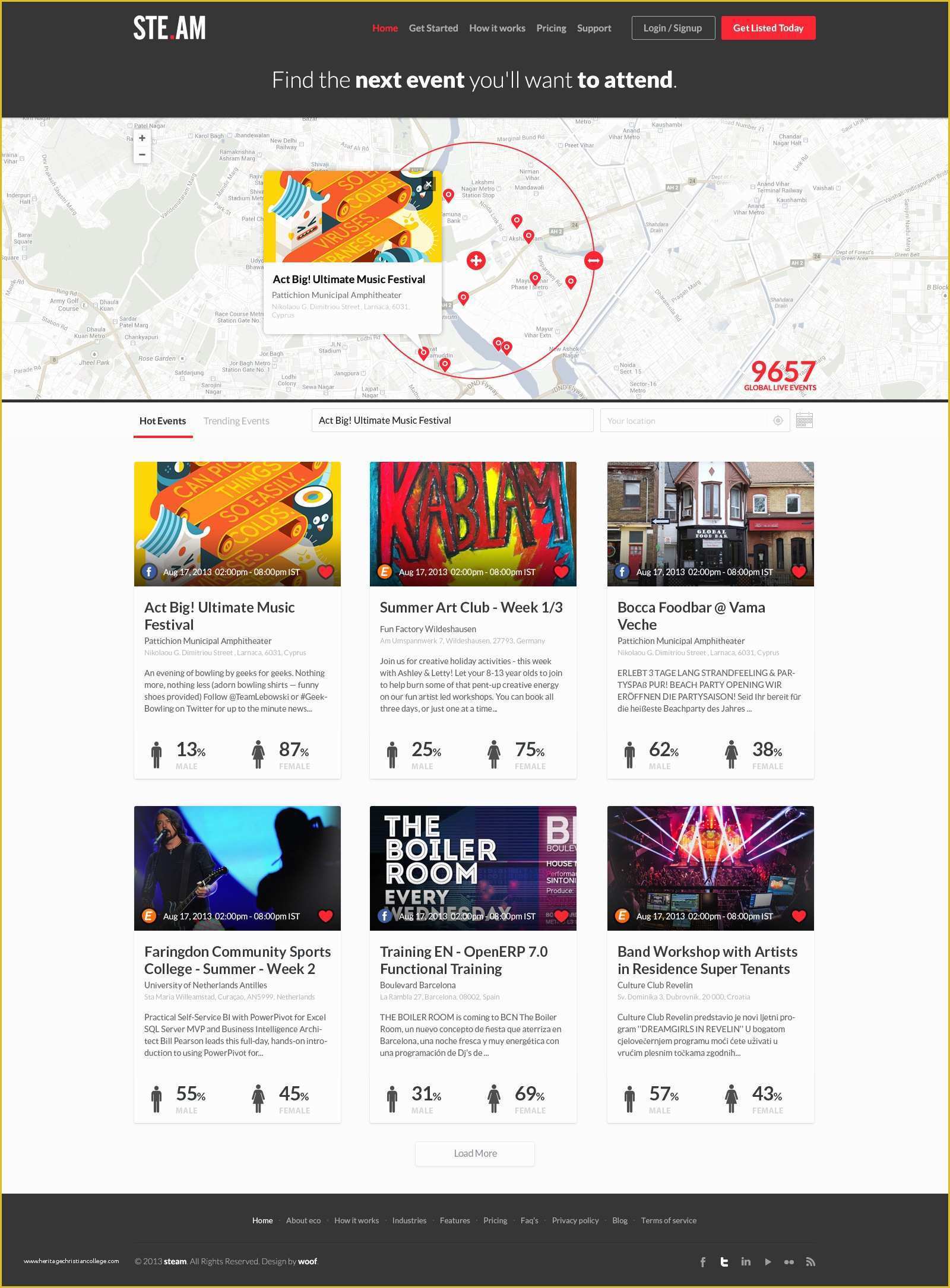 Event Website Template Free Of Psd event Directory Web Pages Template – Free Psd Vector
