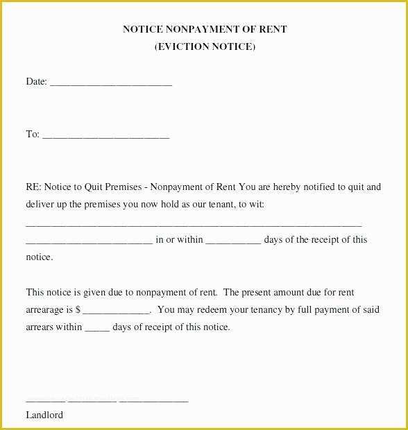 Eviction Notice Template Pennsylvania Free Of 11 Eviction Notice Roommate