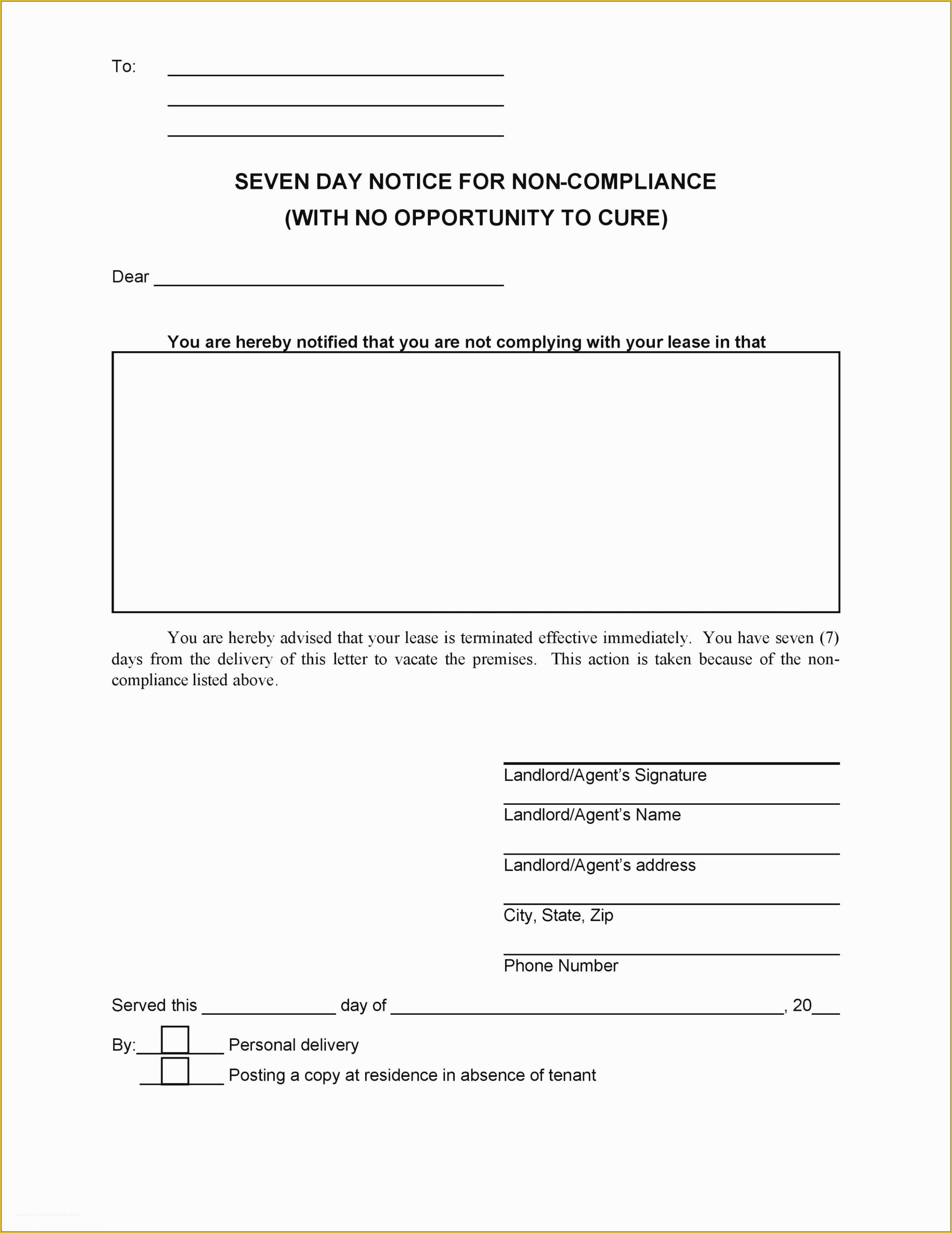 Eviction Notice Template Pennsylvania Free Of 15 Pa Eviction Notice form – Tipstemplatess