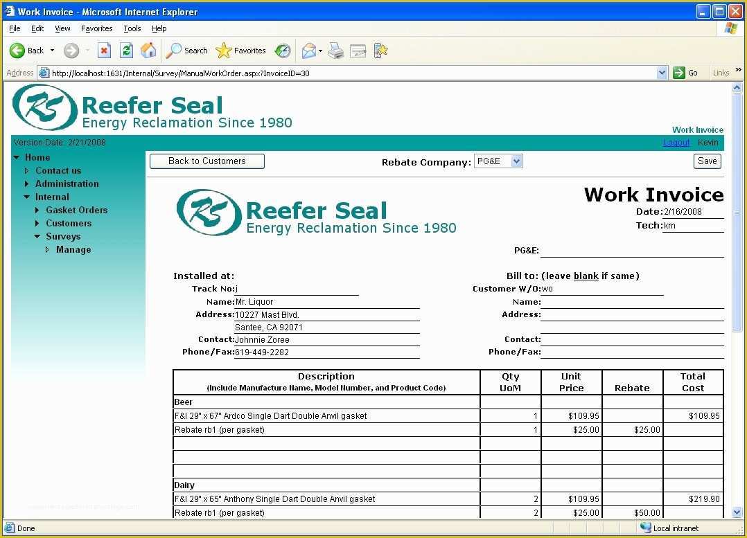 Excel Bill Template Free Of Invoice Template Excel 2010