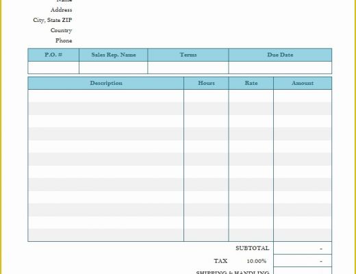 Excel Bill Template Free Of Microsoft Invoice Fice Templates Microsoft Spreadsheet