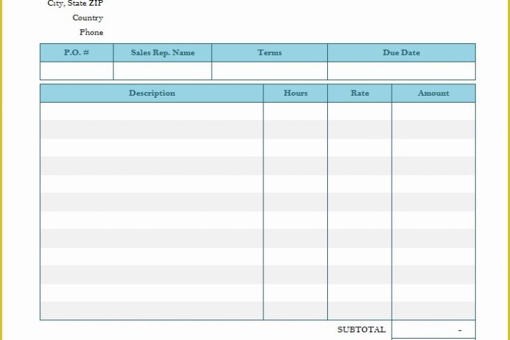Excel Bill Template Free Of Microsoft Invoice Fice Templates Microsoft Spreadsheet