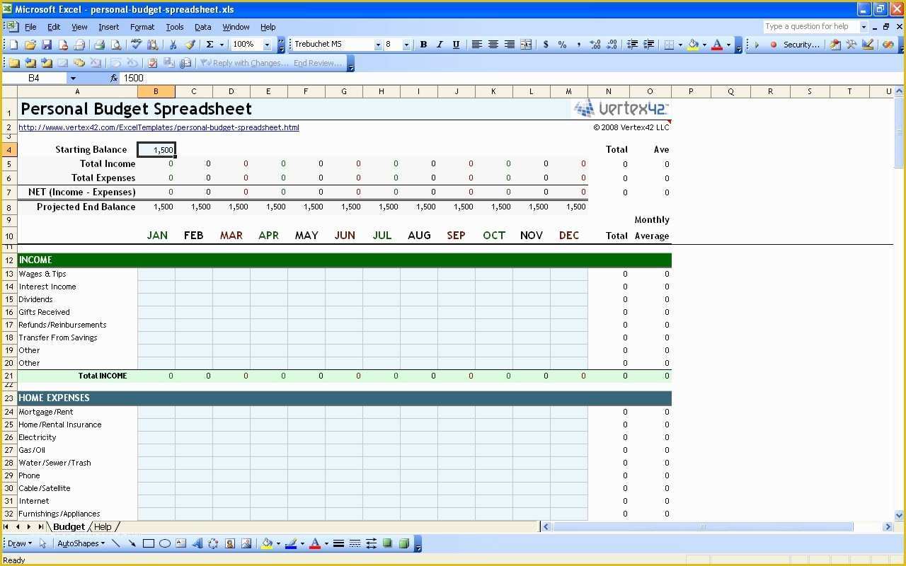 Excel Budget Template Free Of Free Personal Bud Spreadsheet Template Excel Monthly