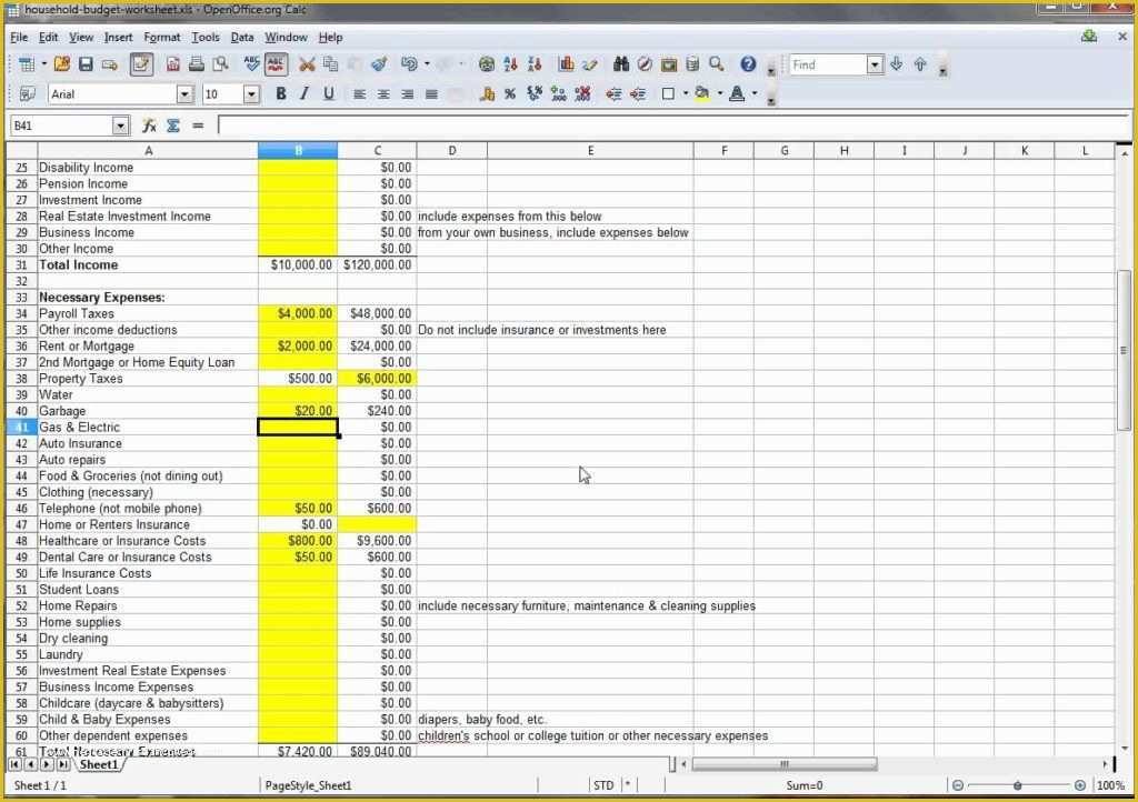 Excel Budget Template Free Of Household Bud Excel Template