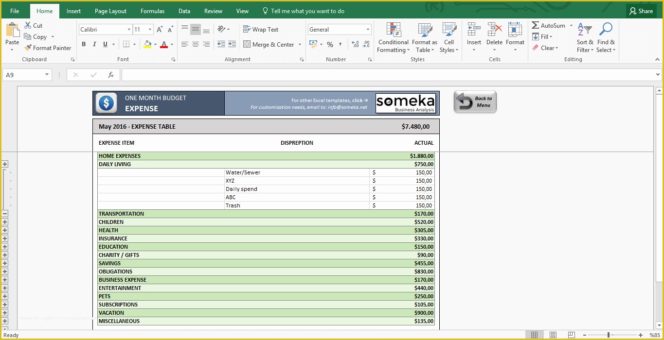 Excel Budget Template Free Of Monthly Bud Template Free Bud Template In Excel