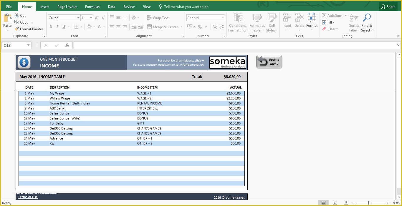 Excel Budget Template Free Of Monthly Bud Template Free Bud Template In Excel