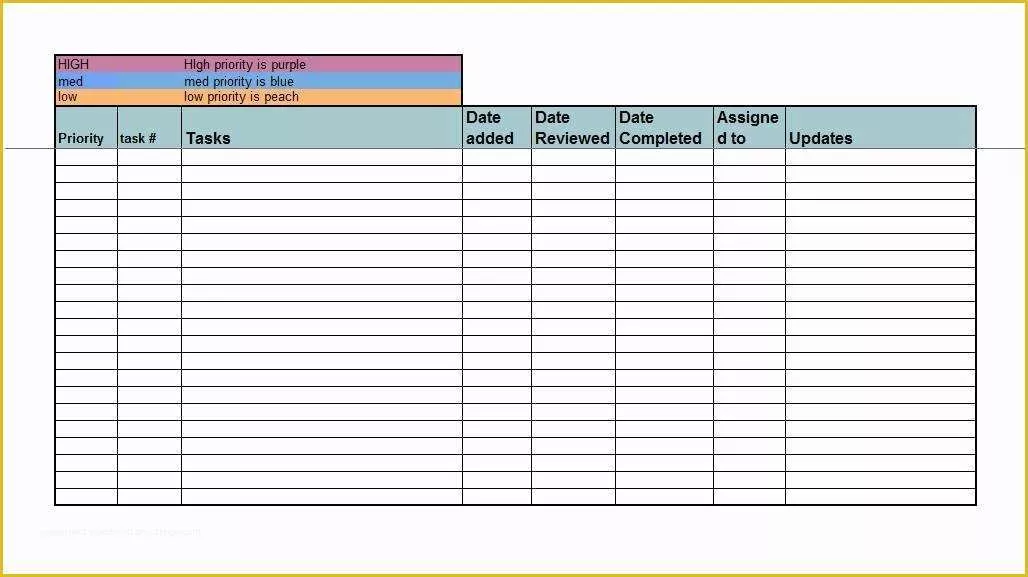 Excel List Templates Free Of 50 Printable to Do List &amp; Checklist Templates Excel Word