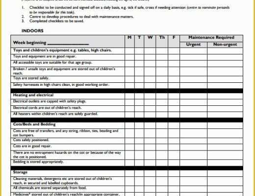 Excel List Templates Free Of Checklist Template – 38 Free Word Excel Pdf Documents