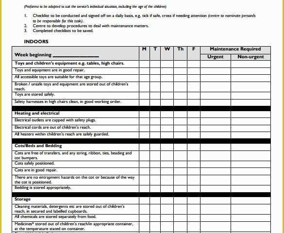 Excel List Templates Free Of Checklist Template – 38 Free Word Excel Pdf Documents