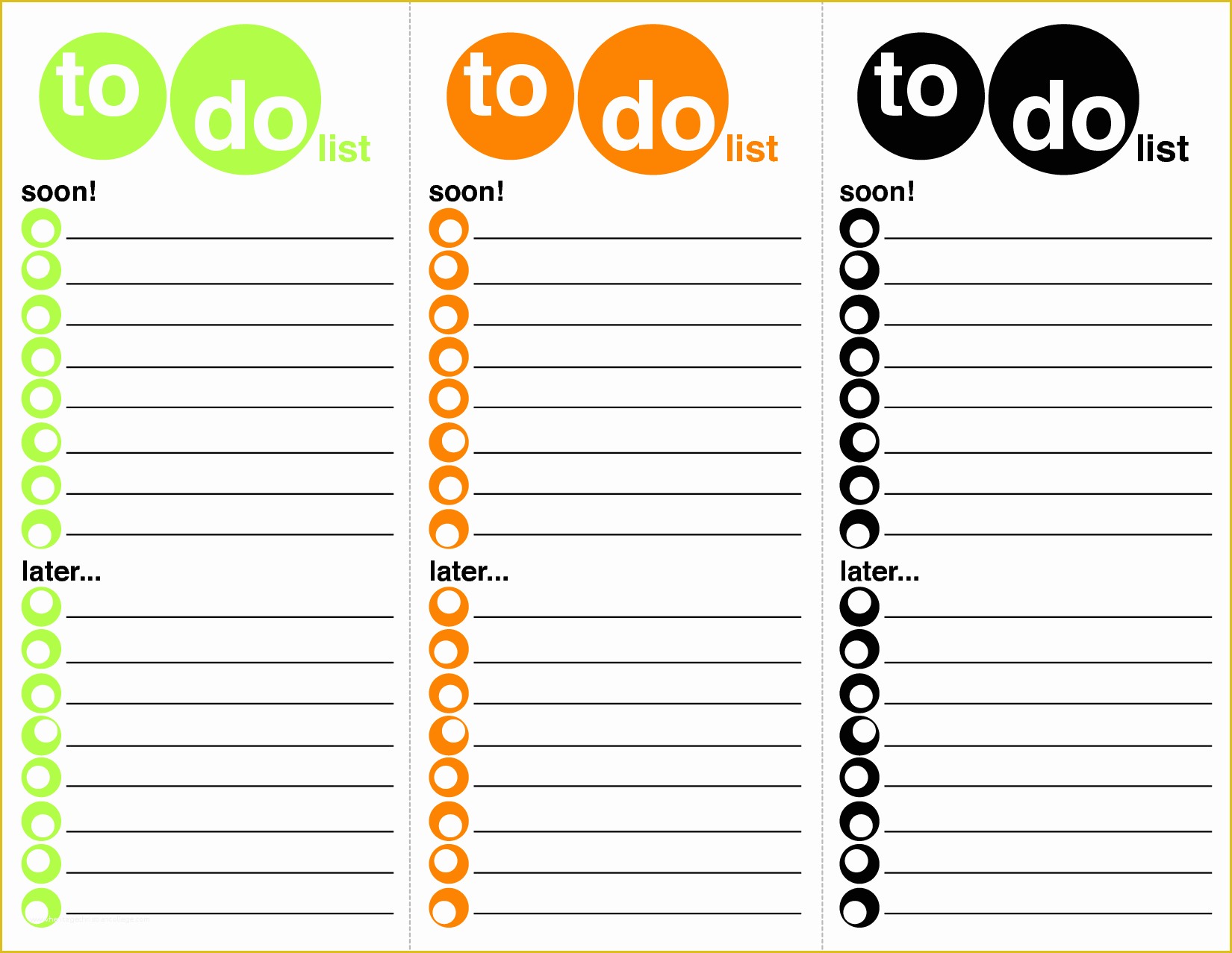 Excel List Templates Free Of to Do List Template