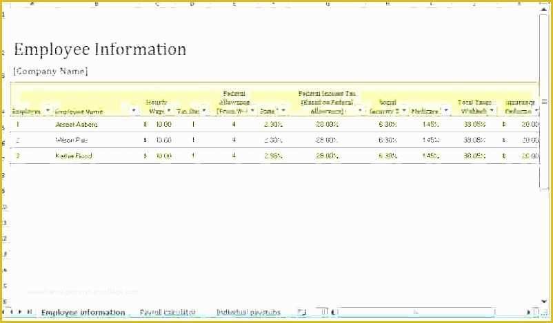 Excel Payroll Calculator Template Free Download Of 9 Excel Payroll Calculator Template Exceltemplates