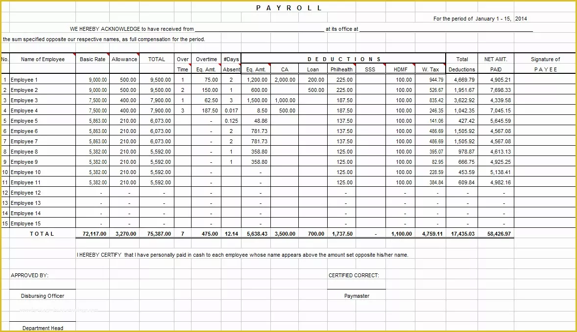 Excel Payroll Calculator Template Free Download Of Excel Payroll Calculator Template software 7 0