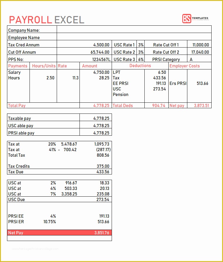 Excel Payroll Calculator Template Free Download Of Payroll Template – Free Employee Payroll Calculator for