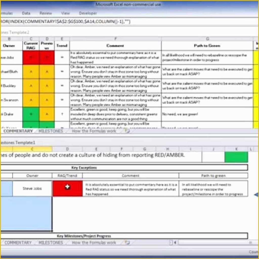 Excel Project Management Dashboard Template Free Of Free Pmo Excel Template Youtube for Project Management