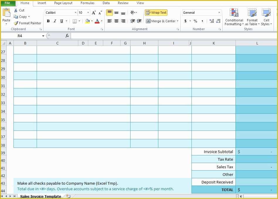 Excel Templates Free Download Of Free Sales Invoice Template for Excel Excel Tmp