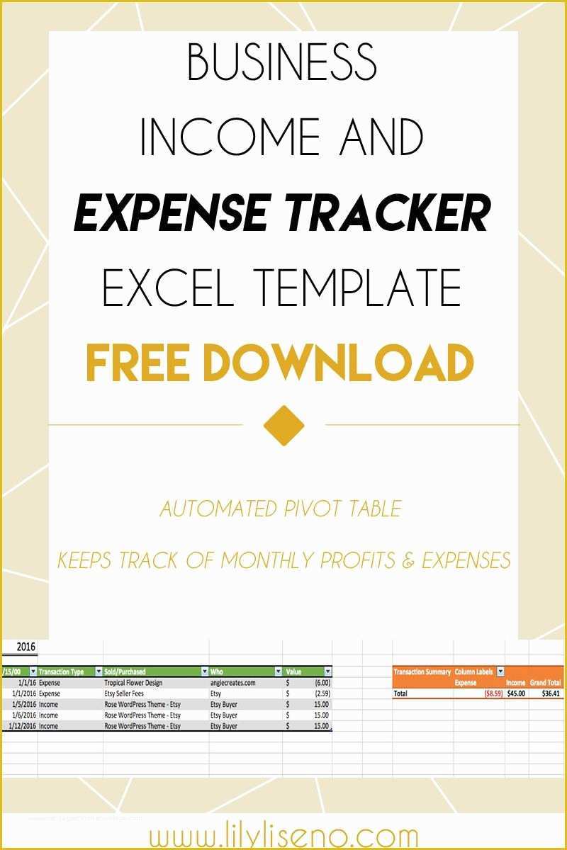 Excel Templates Free Download Of In E and Expense Tracker Excel Template Free Download