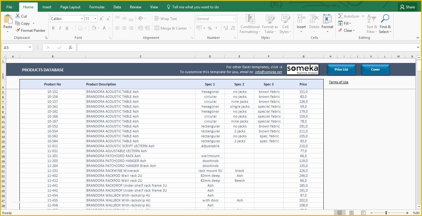 Excel Templates Free Download Of Price List Template In Excel