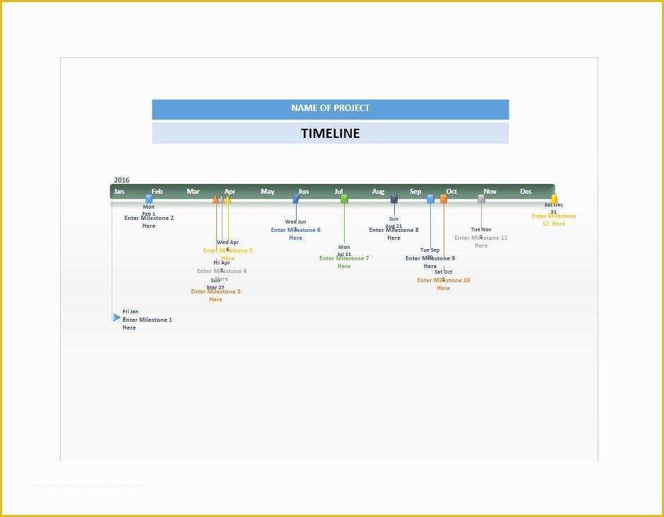 Excel Timeline Template Free Of 33 Free Timeline Templates Excel Power Point Word