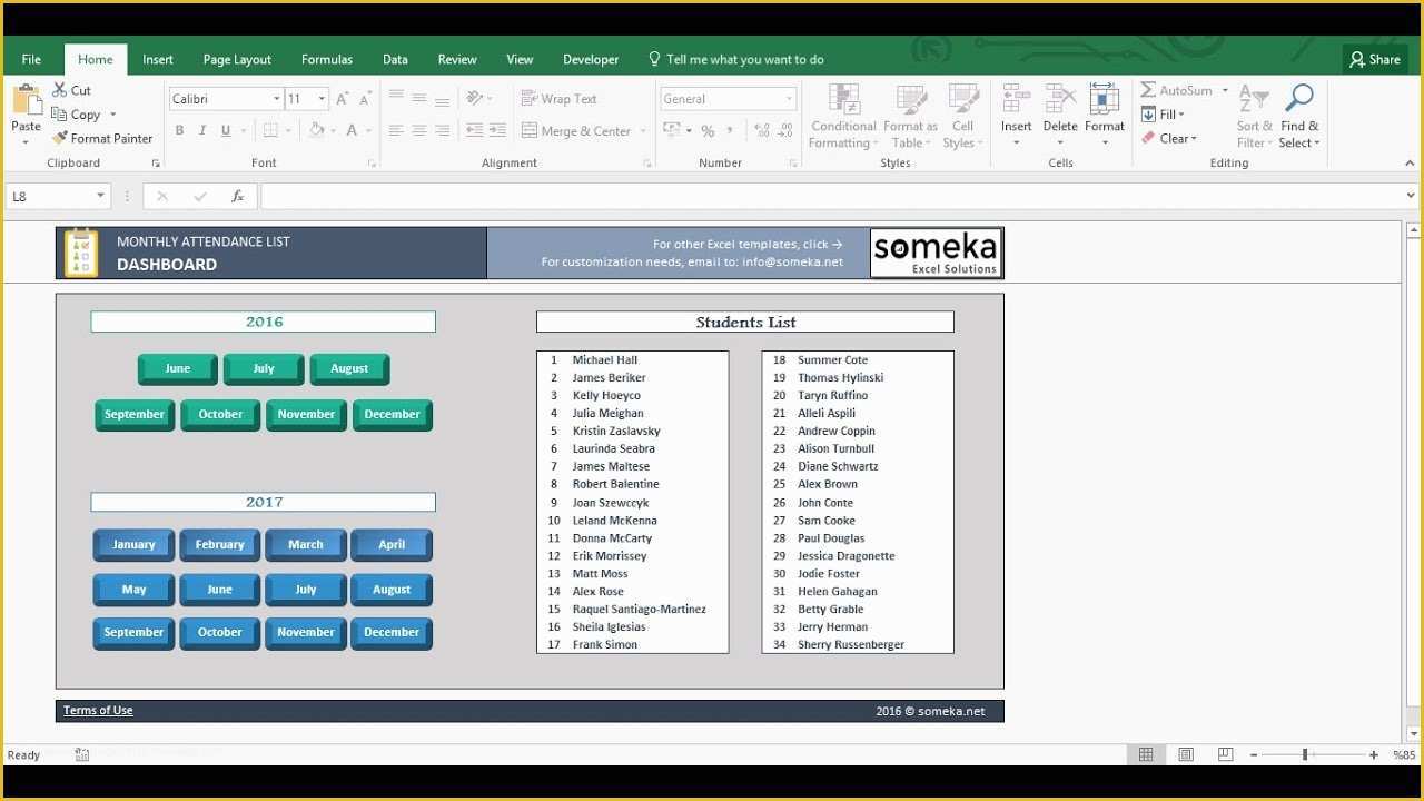 Excel Vba Templates Free Download Of attendance Sheet Printable Excel Template