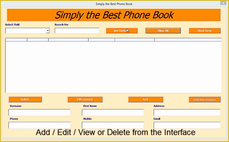 Excel Vba Templates Free Download Of Excel Phone Book Contact Manager Excel 2010 Line
