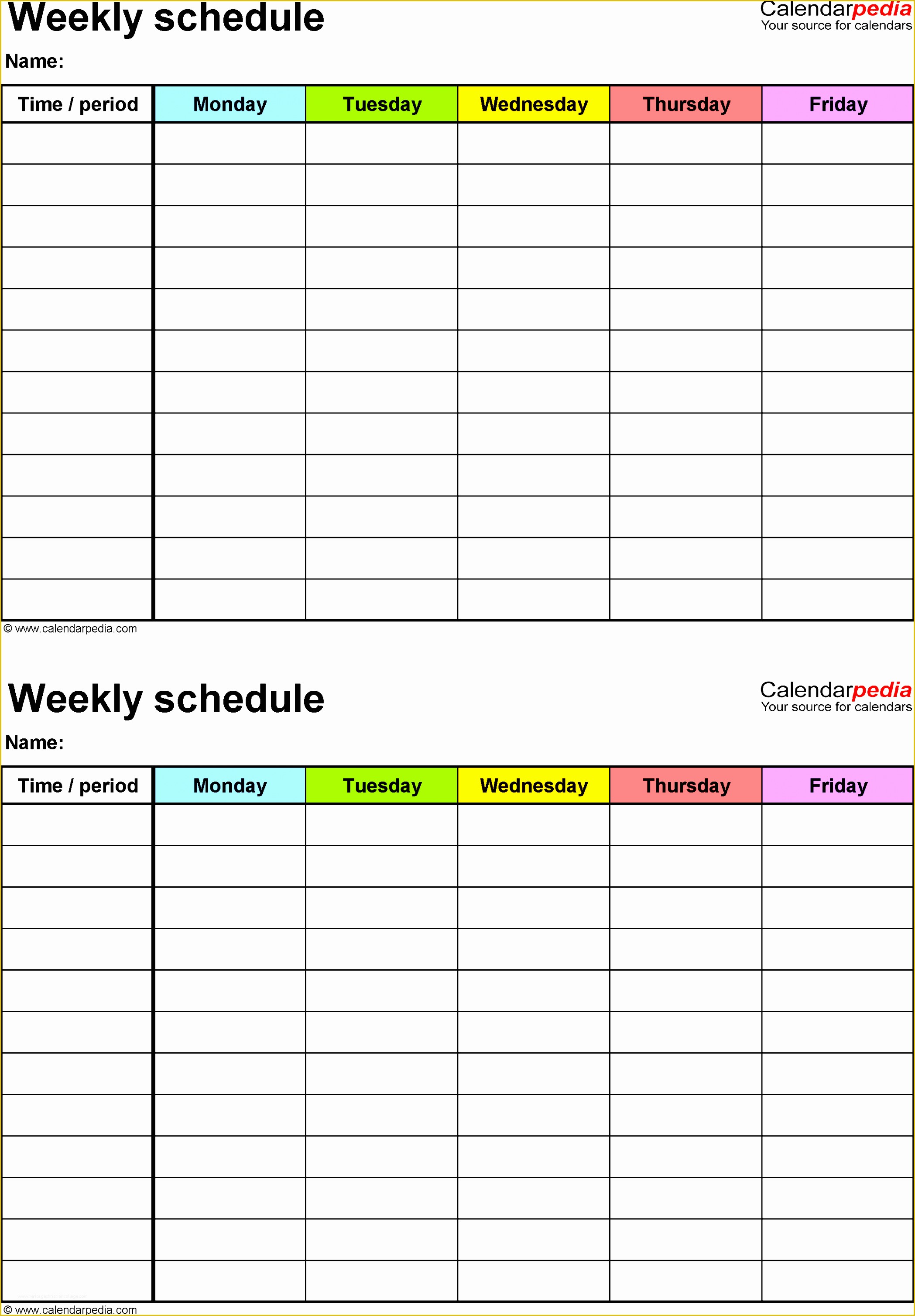 57 Excel Work Schedule Template Free