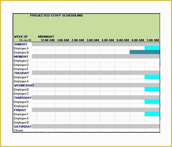 Excel Work Schedule Template Free Of 17 Blank Work Schedule Templates Pdf Doc