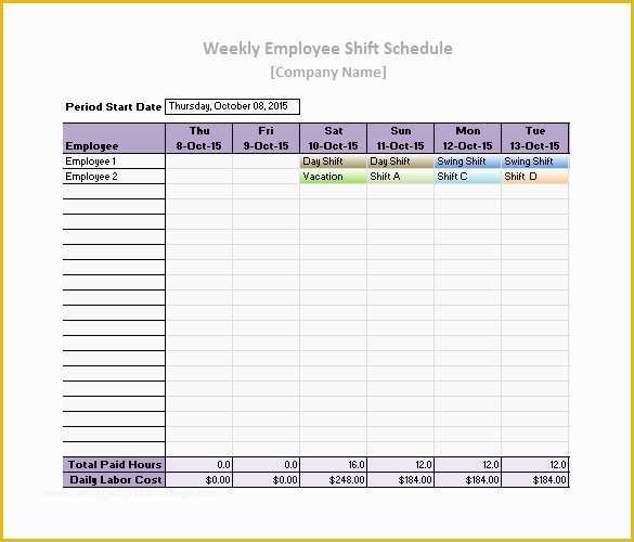 Excel Work Schedule Template Free Of 17 Daily Work Schedule Templates & Samples Doc Pdf