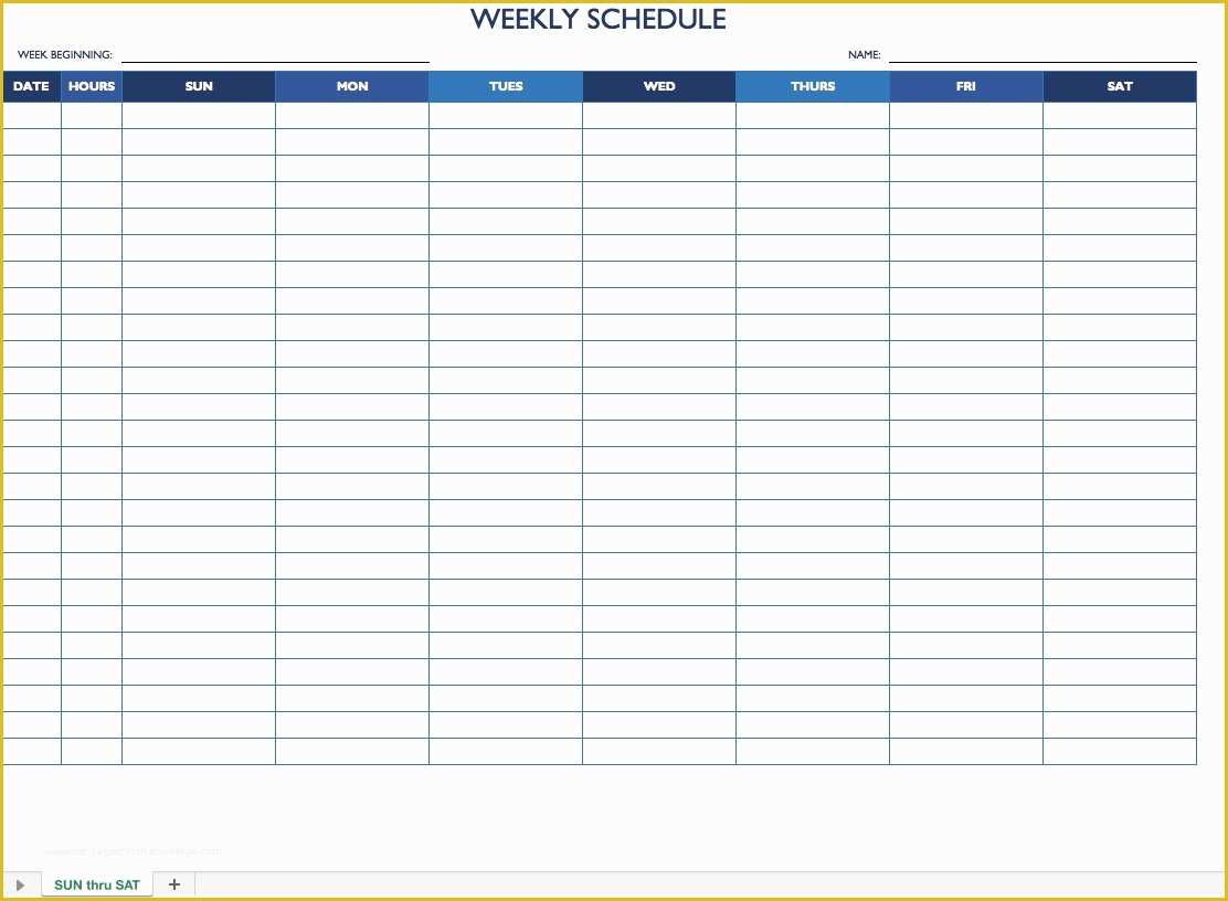 Excel Work Schedule Template Free Of Employee Schedule Template