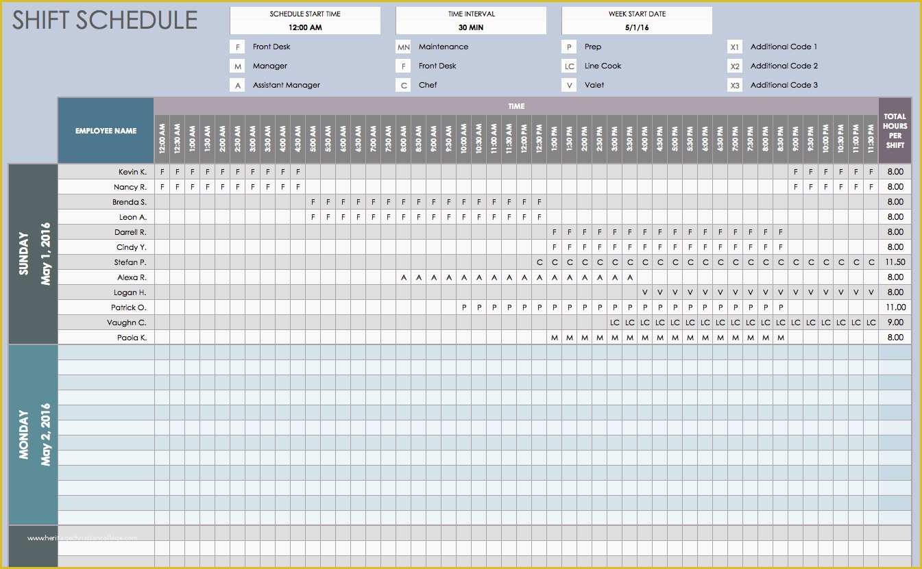 Excel Work Schedule Template Free Of Free Daily Schedule Templates for Excel Smartsheet
