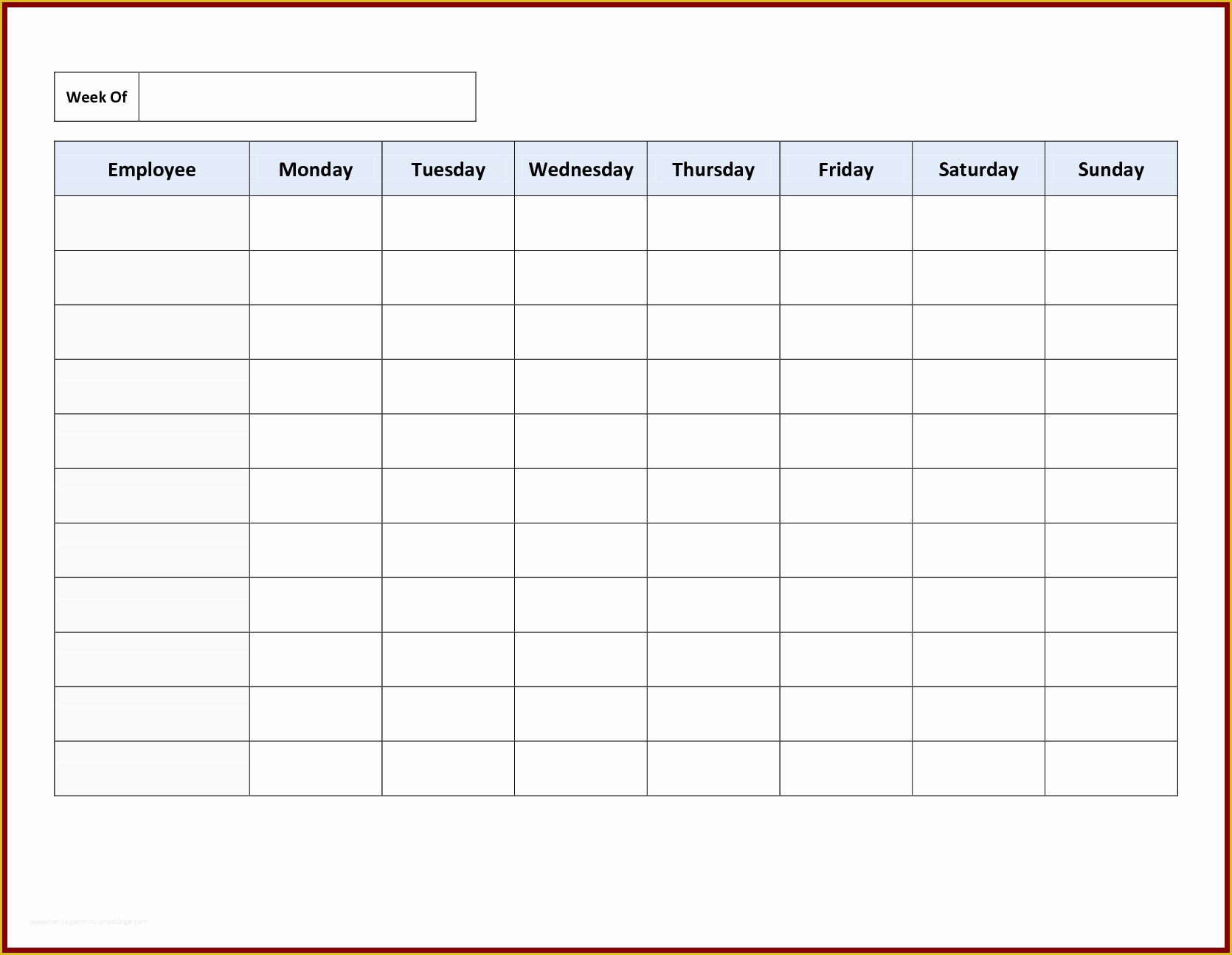 Excel Work Schedule Template Free Of Monthly Employee Work Schedule Template Excel and 13 Free