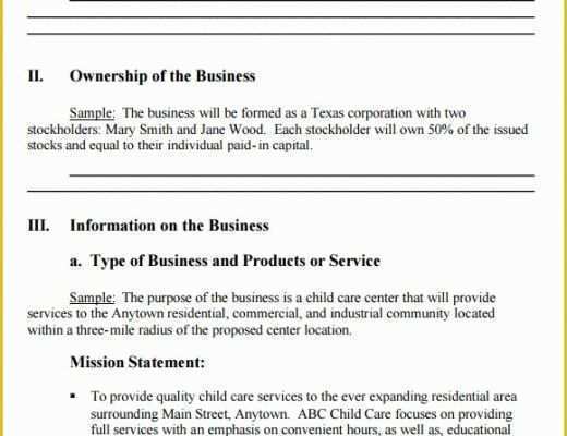 Executive Summary Business Plan Template Free Of 21 Simple Business Plan Templates