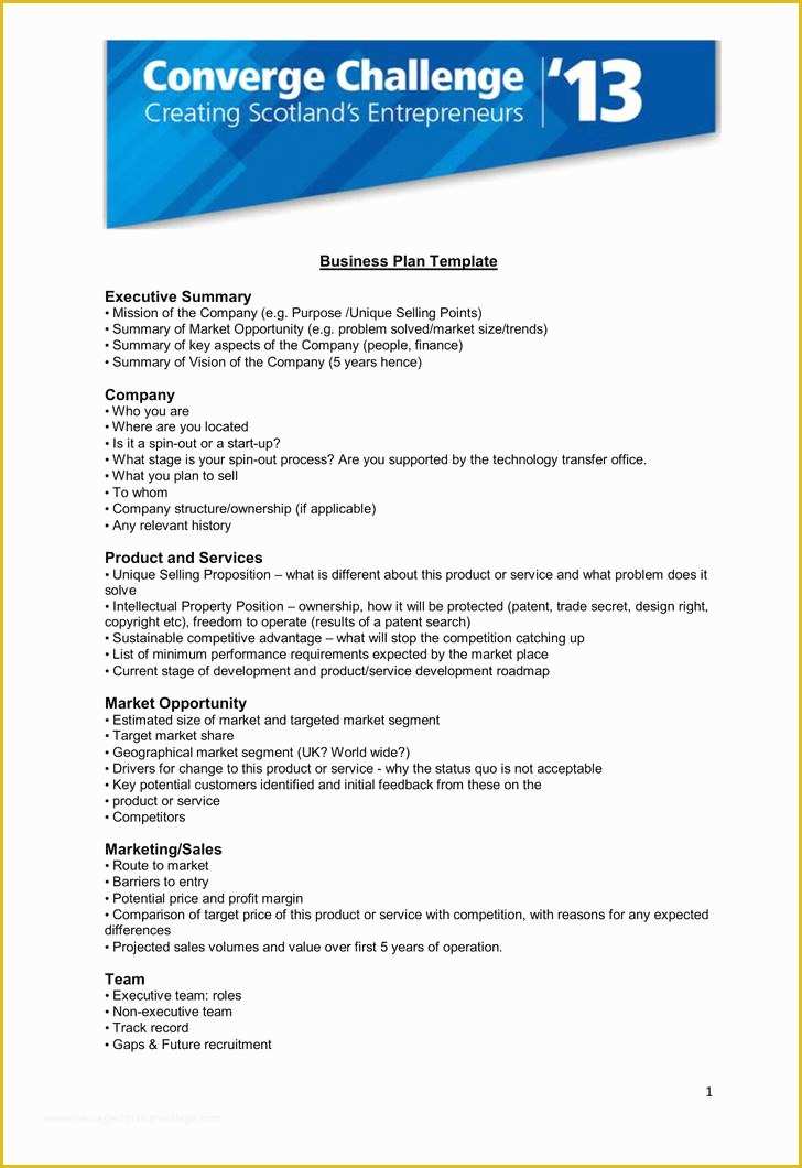 Executive Summary Business Plan Template Free Of 33 Executive Summary Template Free Download