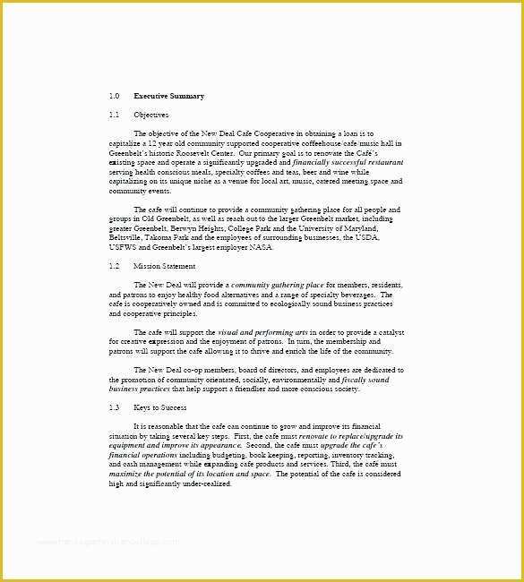 Executive Summary Business Plan Template Free Of Executive Summary Business Plan Template Free