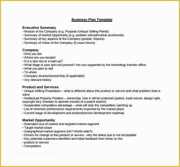 Executive Summary Business Plan Template Free Of Sample Business Summary Template 8 Free Documents In