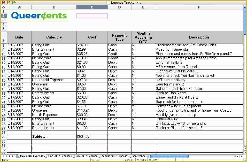 Expenses Template Excel Free Of Bud Tracker Excel Template