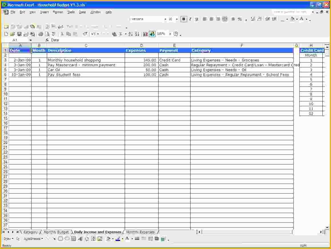 Expenses Template Excel Free Of Excel Spreadsheet Template for Expenses Spreadsheet