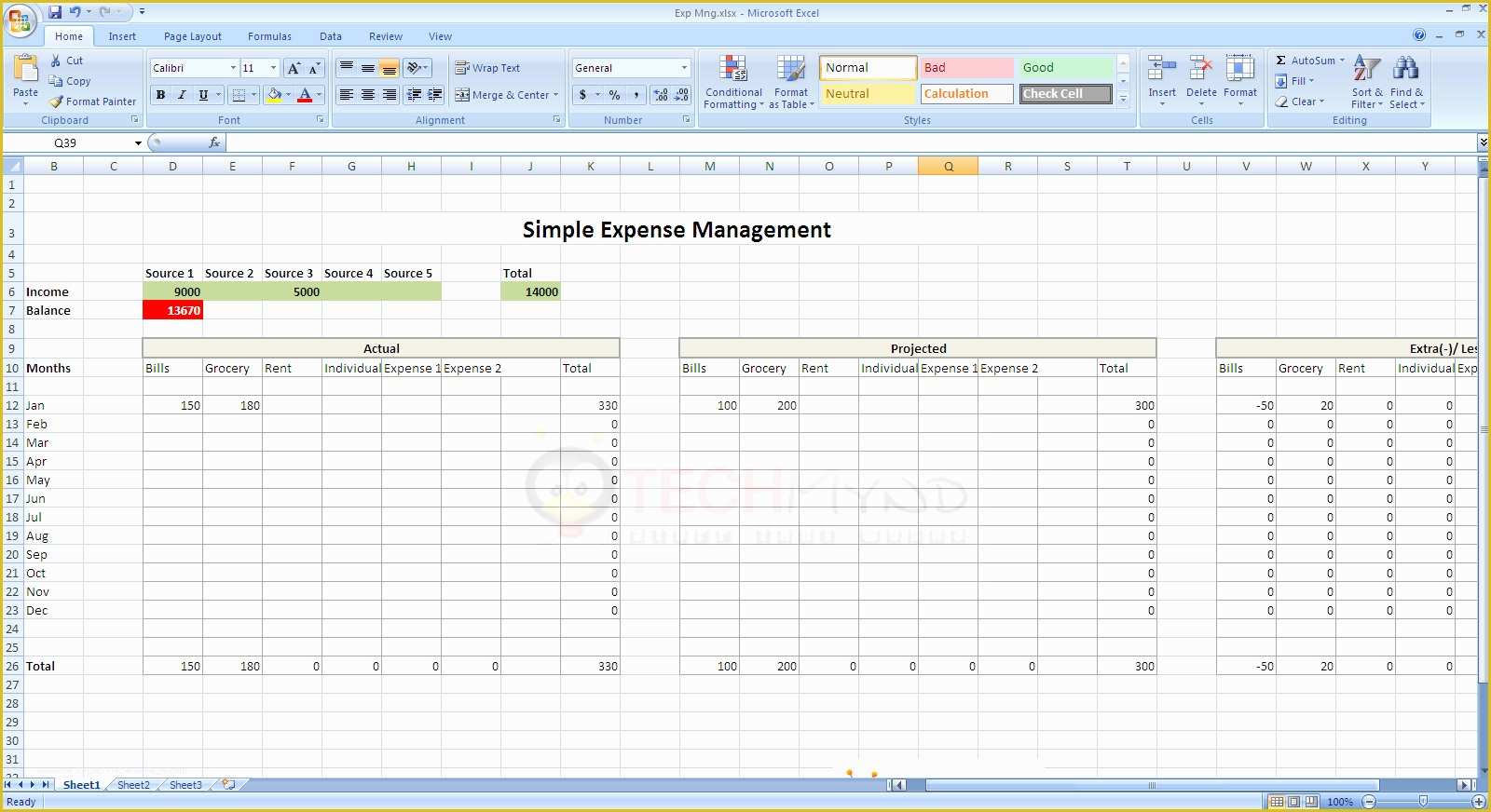 Expenses Template Excel Free Of How to Make A Simple Expense Spreadsheet