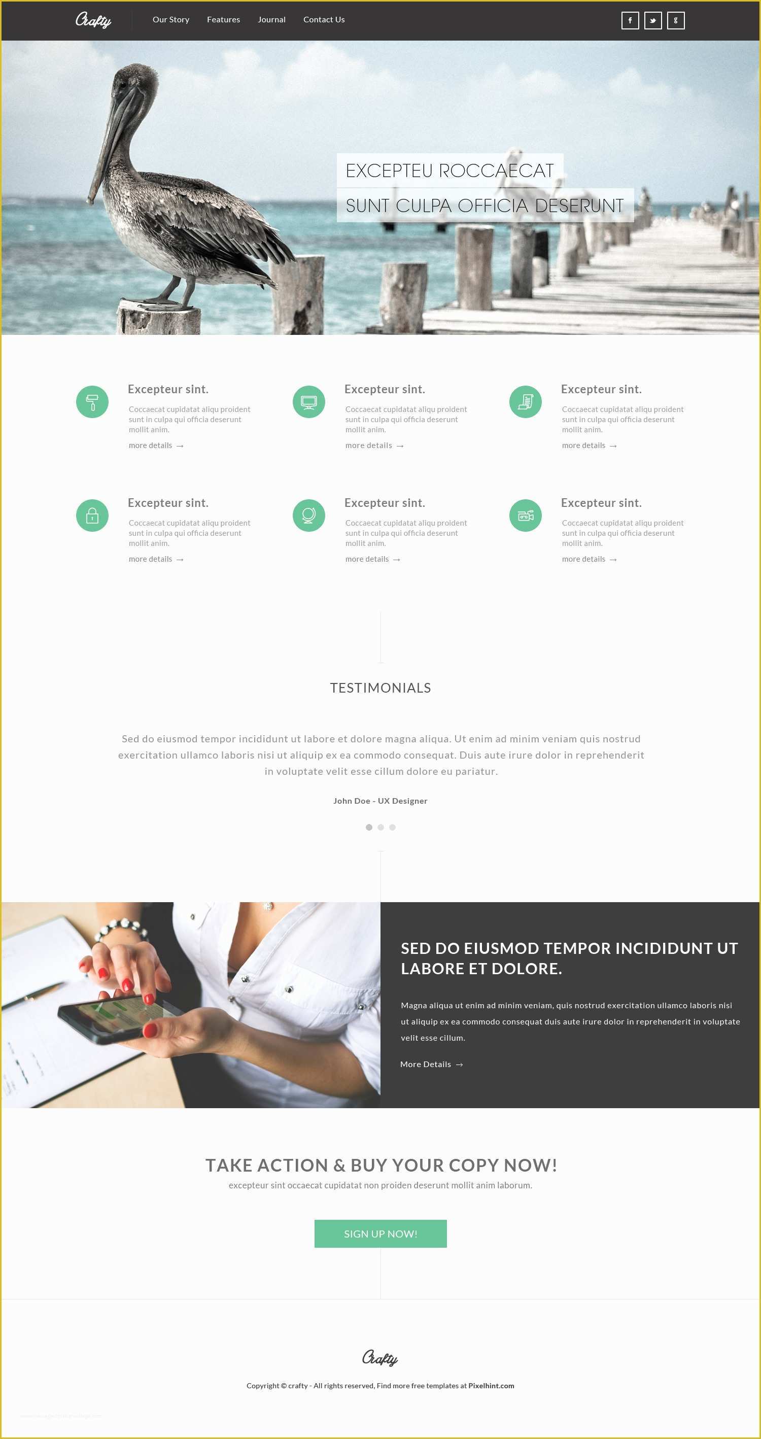 Expression Web Templates Free Responsive Of Crafty Free HTML5 Responsive Template