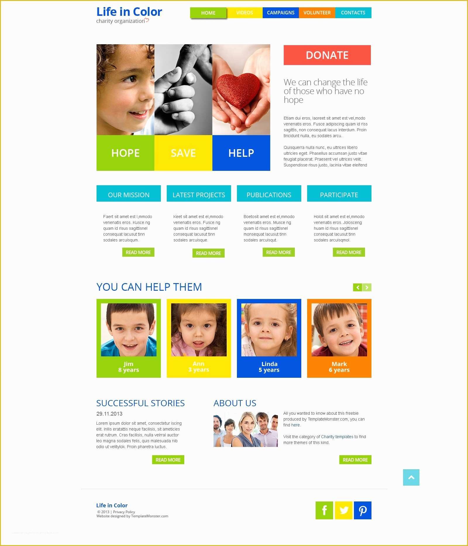 Expression Web Templates Free Responsive Of Free Responsive HTML5 theme for Charity Site