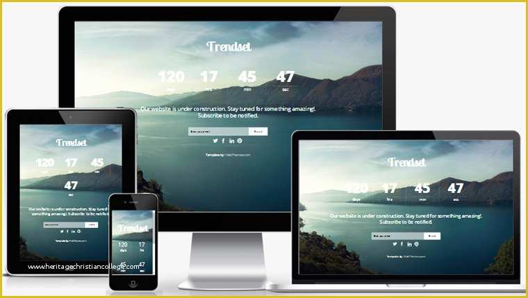 Expression Web Templates Free Responsive Of Ing soon Responsive Web Template Webthemez