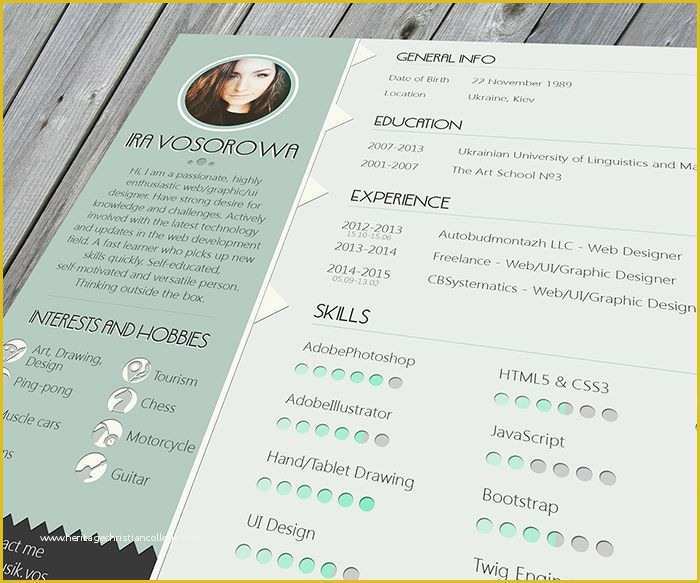 Eye Catching Resume Templates Free Of 30 Free & Beautiful Resume Templates to Download