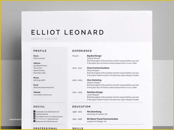 Eye Catching Resume Templates Free Of Fine Free Eye Catching Resume Templates Example