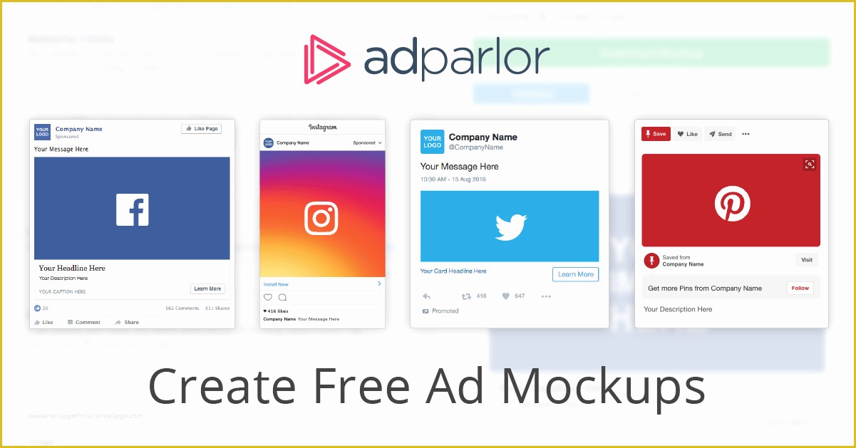 Facebook Ad Template Free Of Ad Mockup Generator