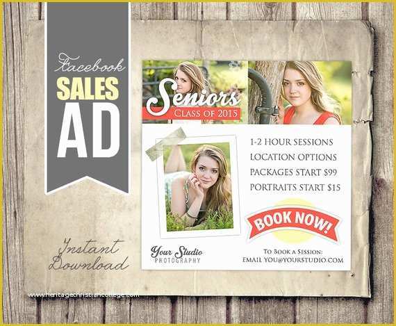 Facebook Ad Template Free Of Marketing Ad Template Graphy Marketing