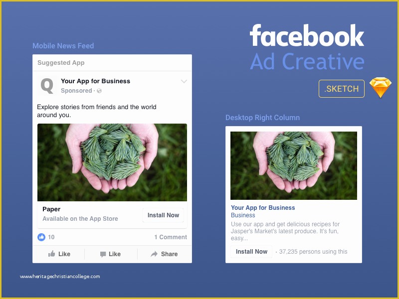 Facebook Ad Template Psd Free Of Ad Creative Template Free Sketch 72pxdesigns